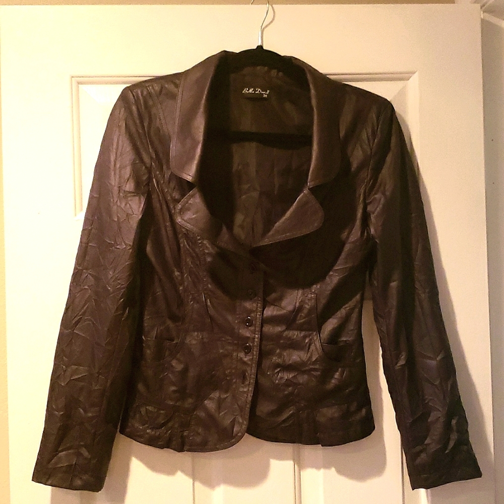 Black Faux Leather Jacket